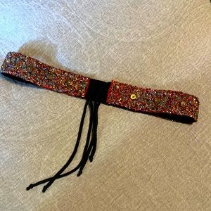Beautiful beaded handcrafted belt from Indonesia.